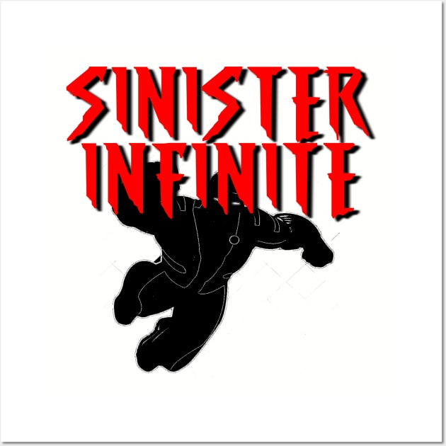 SINISTER INFINITE Male (Black Silhouette) Wall Art by Zombie Squad Clothing